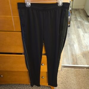 Adidas Black Pants with Gray Logo Ladies